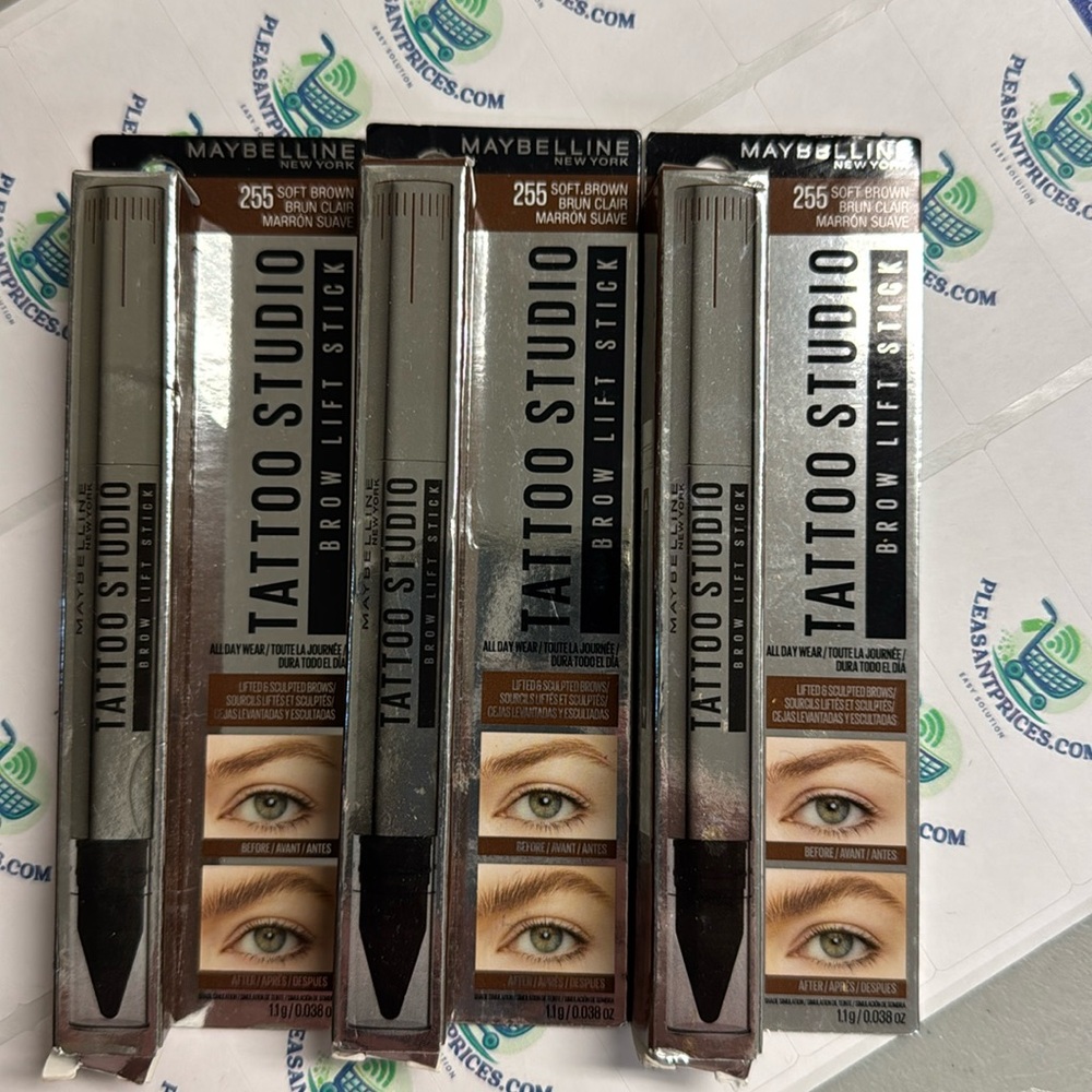 3 - Maybelline Tattoo Studio Eyeliner Pencils - 255 Soft Brown - Picture 1 of 1